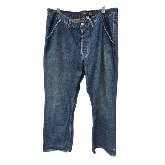 Banana Republic Jeans Mens 36/30 Vtg Straight Mid Rise Slash Pocket Button Fly - Picture 1 of 9
